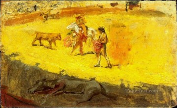  racing - Bull racing 1900 cubist Pablo Picasso